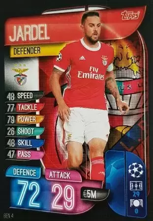 Match Attax - UEFA Champions League 2019-2020 - Jardel - SL Benfica