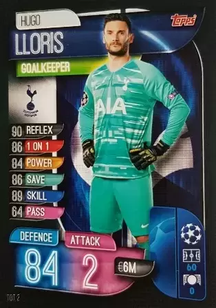 Match Attax - UEFA Champions League 2019-2020 - Hugo Lloris - Tottenham Hotspur