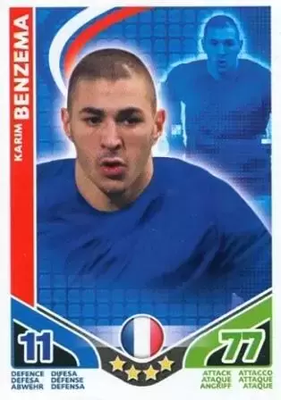 Match Attax - Stars Mondiales Football 2010 - Karim Benzema