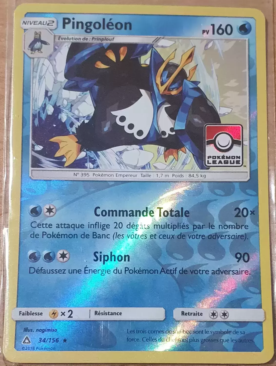 Ultra Prisme - Pingoléon Reverse Pokemon League