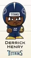 NFL Teenymates 2019 Gold Box Exclusive Tennessee Titans RB Derrick Henry  figure