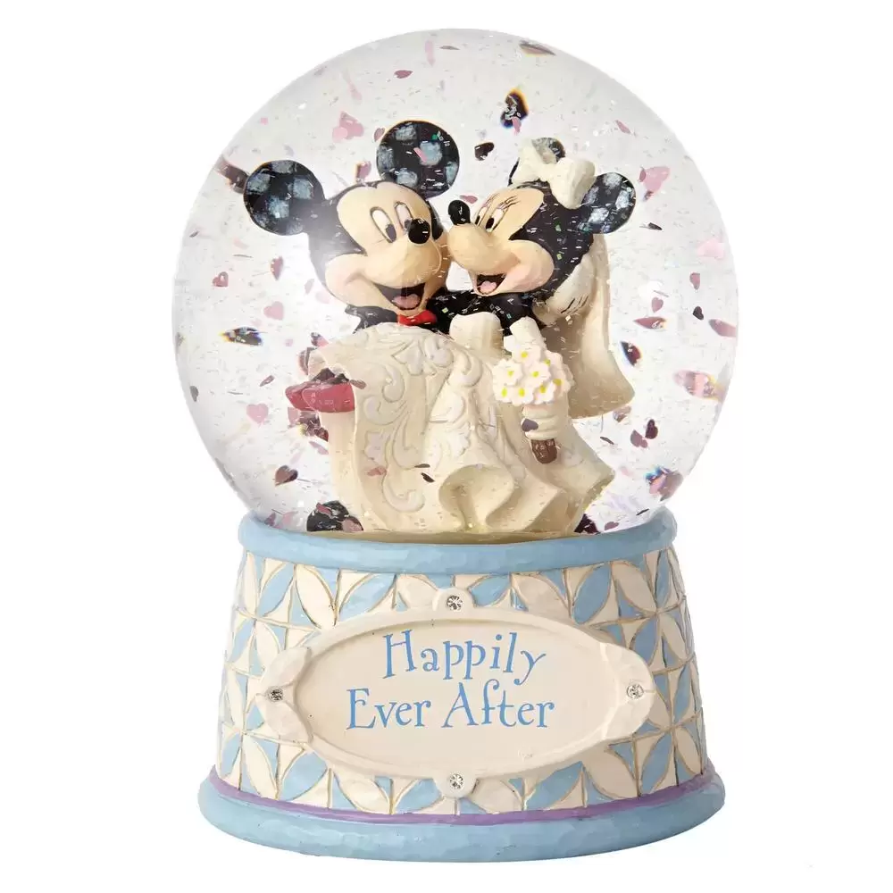 Disney Traditions by Jim Shore - Mickey & Minnie snowball 120 MM