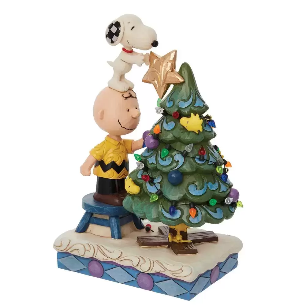 Peanuts - Jim Shore - Charlie Brown & Snoopy Decorating Christmas Tree