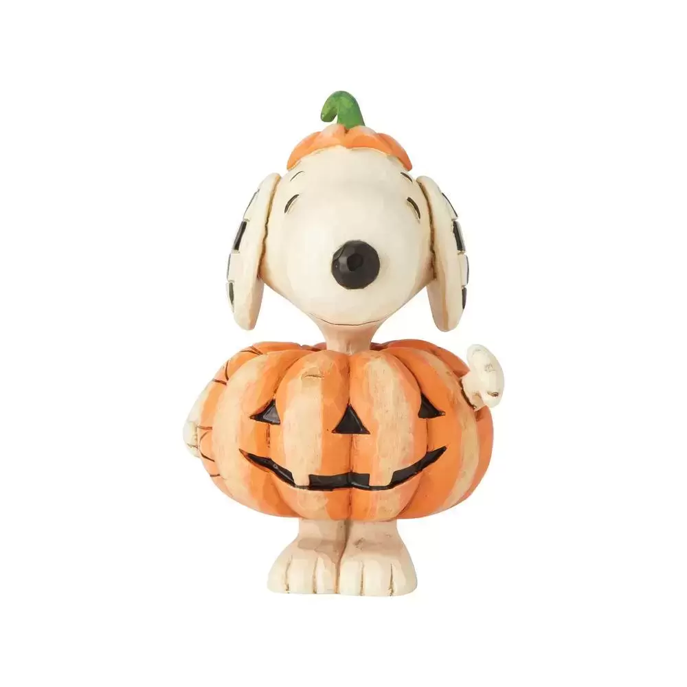 Peanuts - Jim Shore - Snoopy Pumpkin Mini Fig