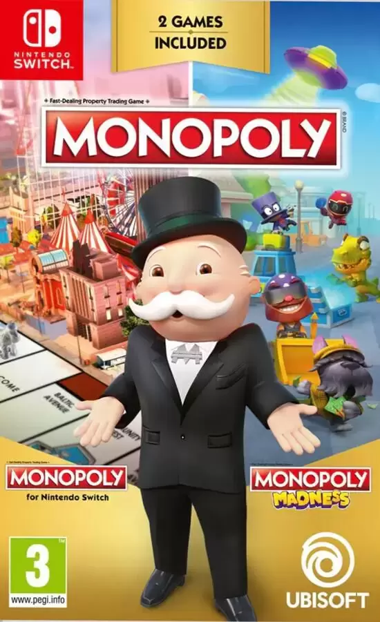 Nintendo Switch Games - Monopoly Classic + Monopoly Madness