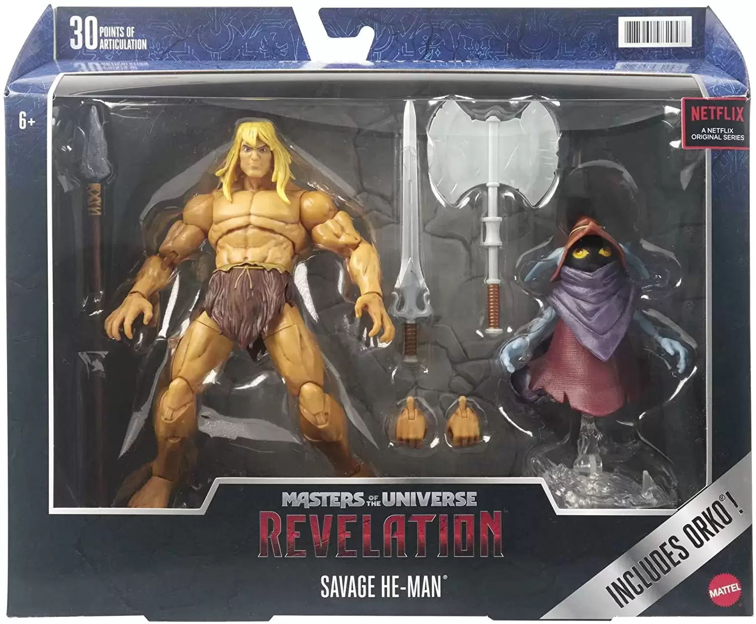 Masters Of The Universe Masterverse - Savage He-Man & Orko