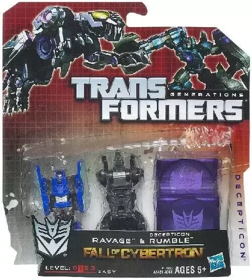 Fall of Cybertron - Transformers Generation - Ravage & Decepticon Rumble