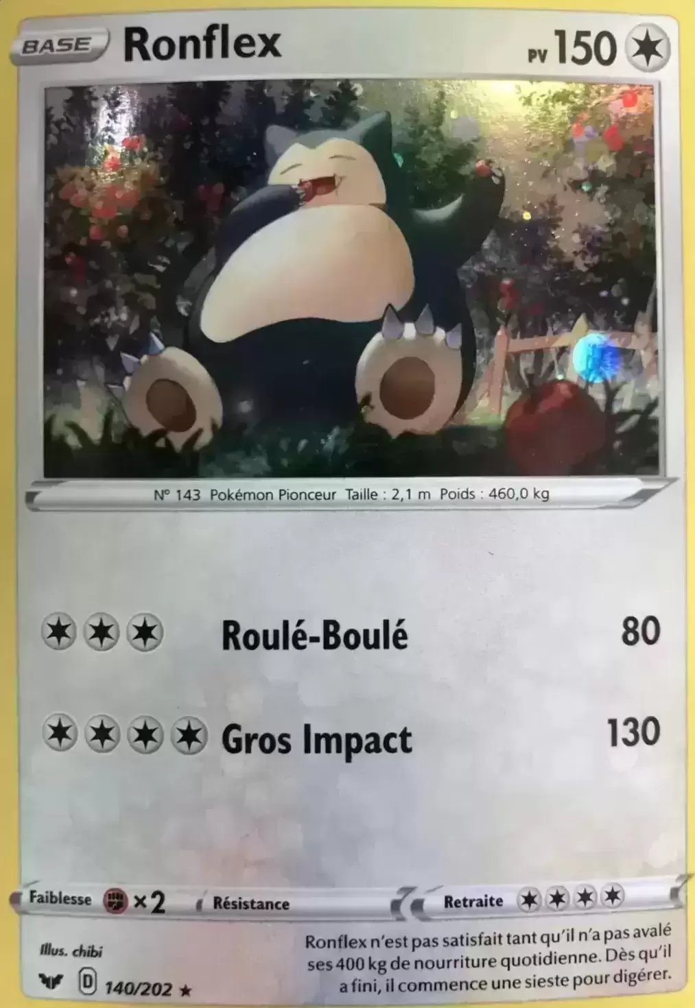 Épée et Bouclier - Snorlax holographic