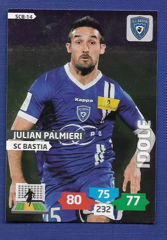 Adrenalyn XL 2013-2014 (France) - Julian Palmieri - Milieu - Idole - SC Bastia