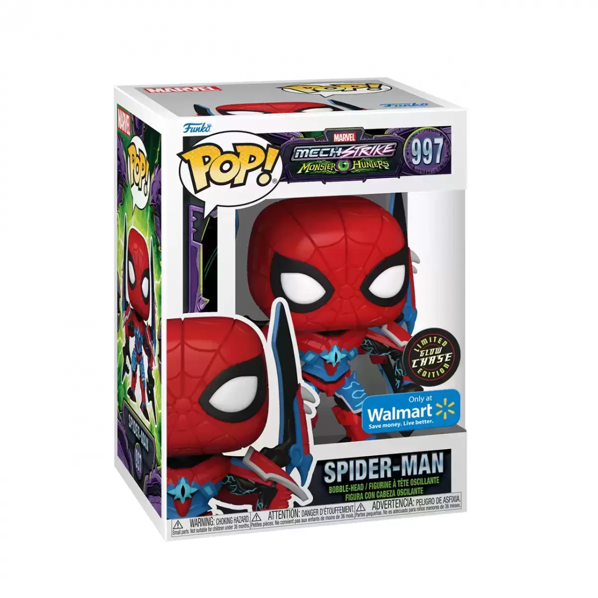 POP! MARVEL - MechStrike Monster Hunters - Spider-Man GITD