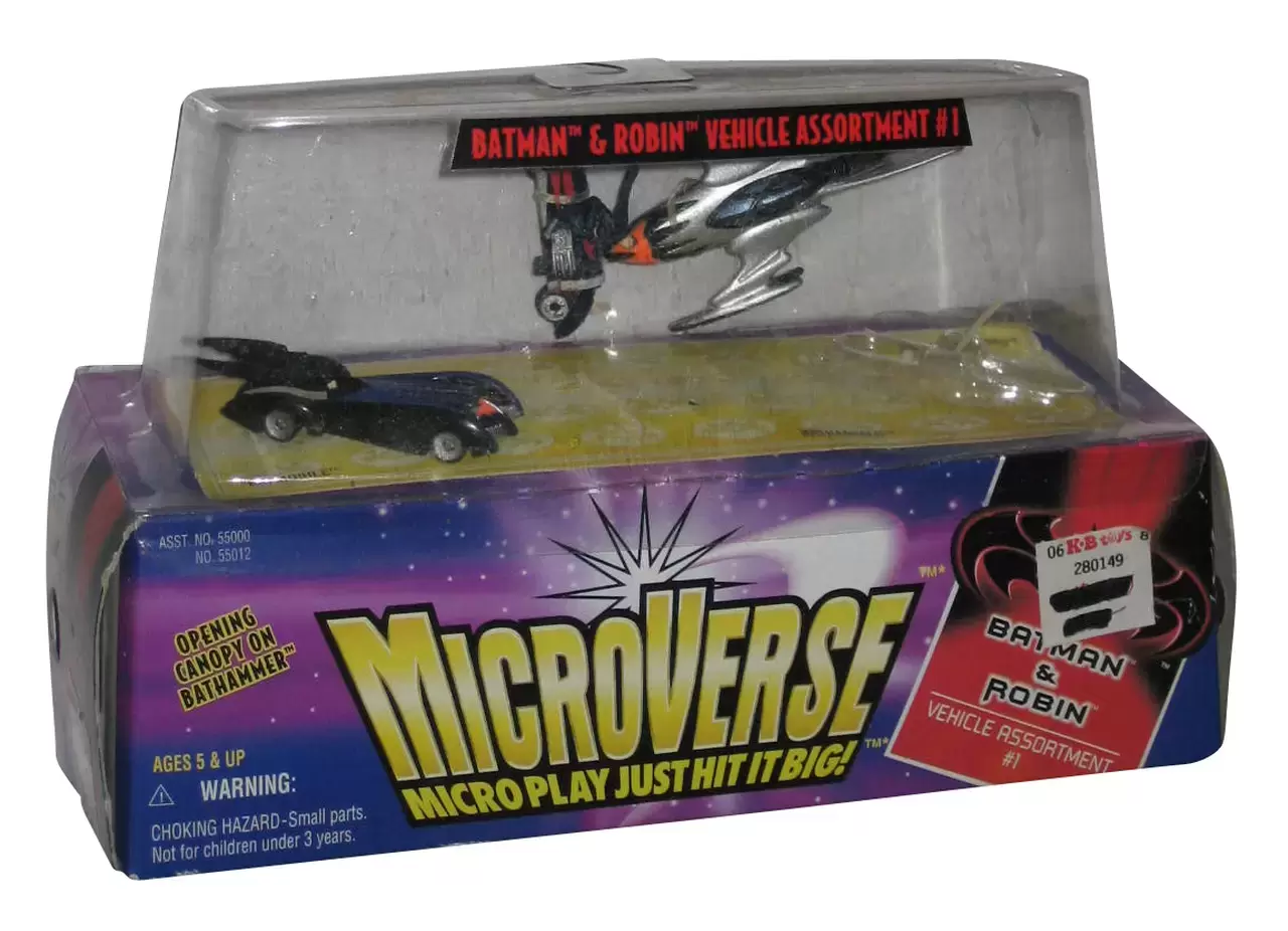 Batman & Robin Vehicle Assortment #1 - Microverse action figure