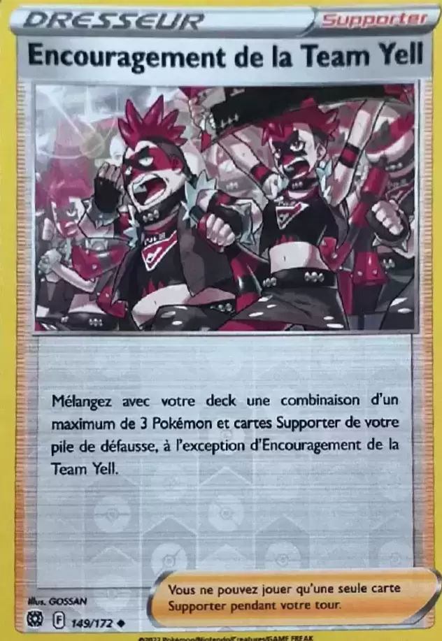 Stars Etincelantes - Encouragement de la Team Yell Reverse