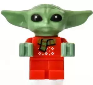 Minifigurines LEGO Star Wars - Grogu / The Child / Baby Yoda - Red Christmas Sweater and Scarf