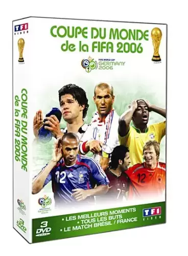 DVD Sports - Coupe du Monde de la FIFA 2006 : tous les buts / les meilleurs moments / le match France - Brésil - Coffret 3 DVD