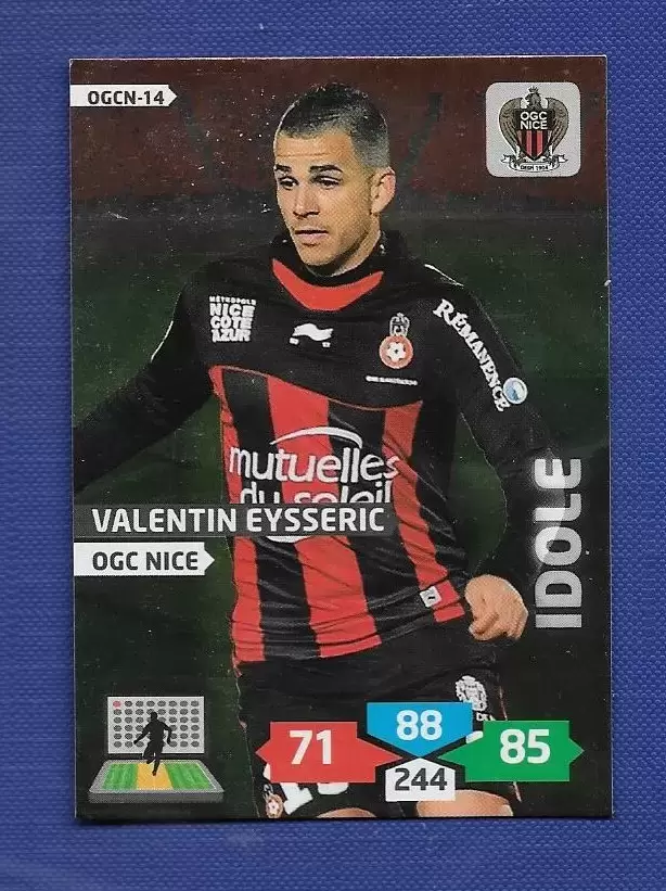 Adrenalyn XL 2013-2014 (France) - Valentin Eysseric - Milieu - Idole - OGC Nice