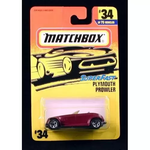 Matchbox - Plymouth Prowler Purple Superfast Series 1997