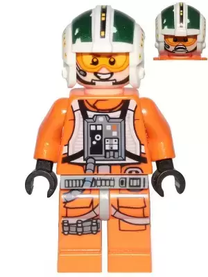 LEGO Star Wars Minifigs - Wedge Antilles - Printed Legs, Three Bullets