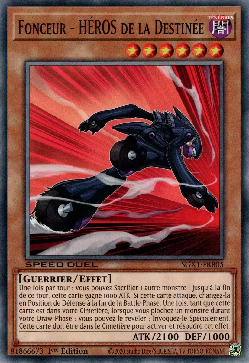 Speed Duel GX SGX1 - Fonceur - HÉROS de la Destinée