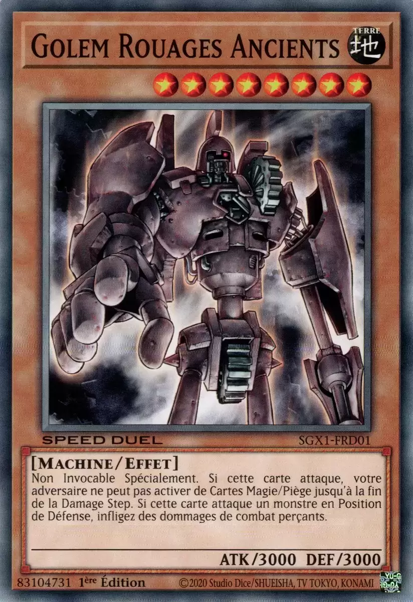 Speed Duel GX SGX1 - Golem Rouages Ancients