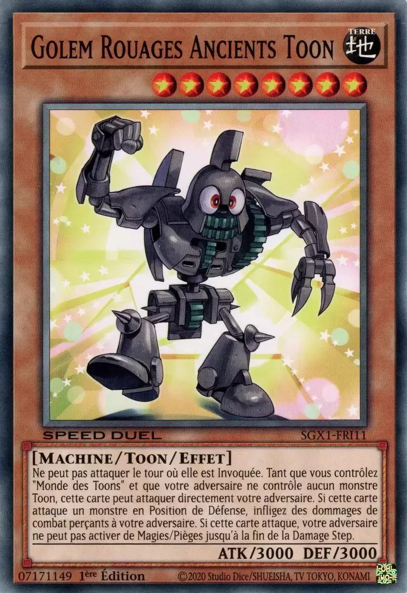 Speed Duel GX SGX1 - Golem Rouages Ancients Toon