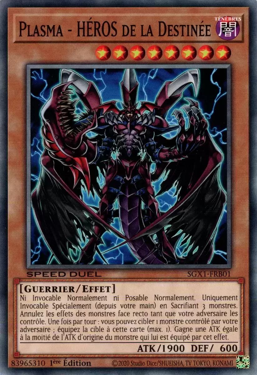 Speed Duel GX SGX1 - Plasma - HÉROS de la Destinée