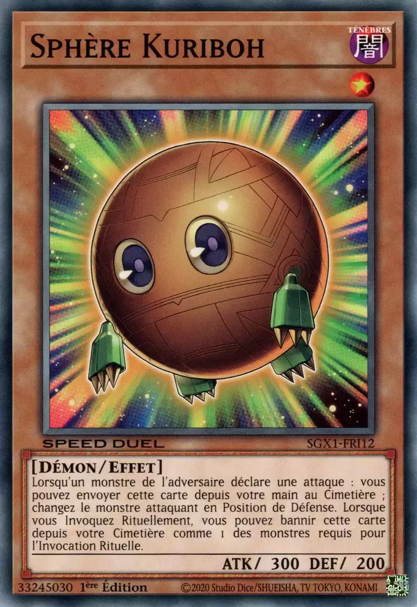 Speed Duel GX SGX1 - Sphère Kuriboh