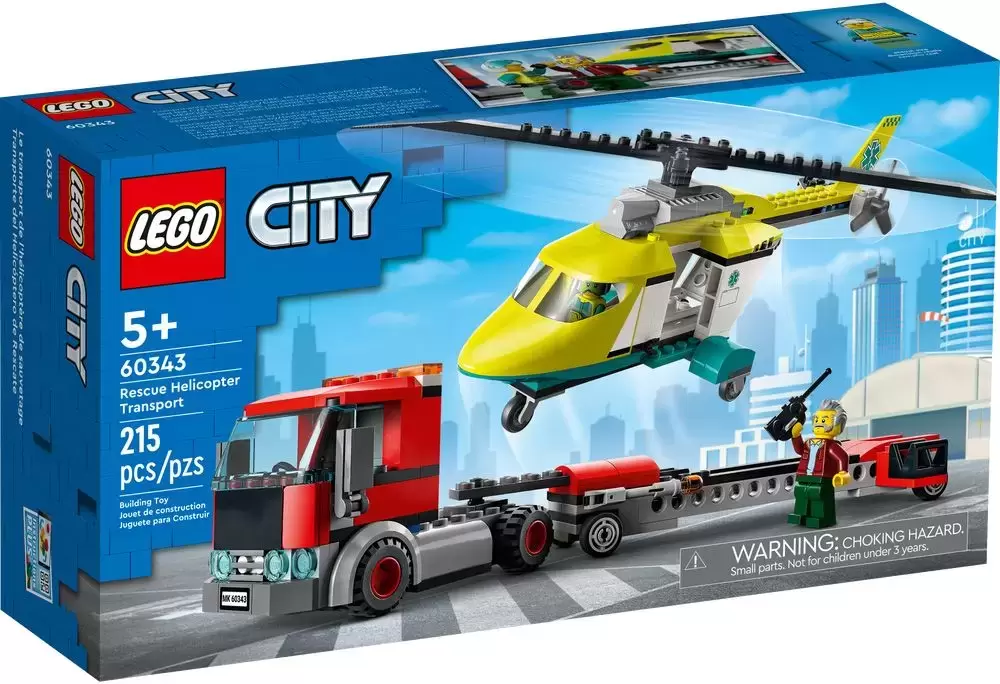 LEGO CITY - Rescue Helicopter Transport