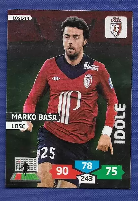 Adrenalyn XL 2013-2014 (France) - Marko Baša - Defenseur -Idole - Lille Olympique SC