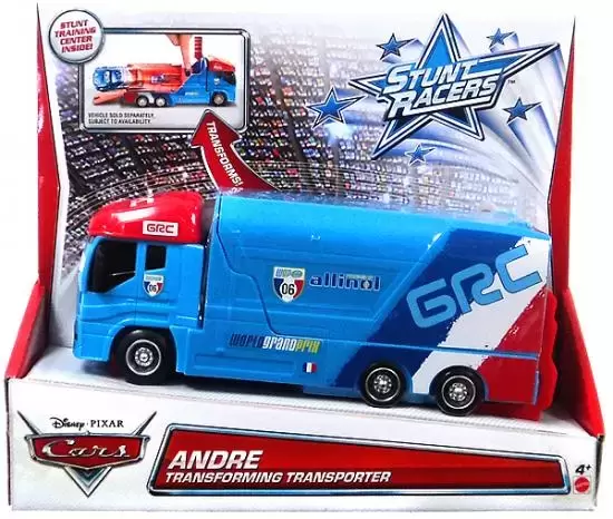 Cars Stunt Racers - Andre - Transforming Transporter (Blue)