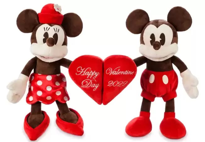 Peluches Disney Store - Mickey And Friends - Mickey and Minnie Mouse [Valentine\'s Day 2022]