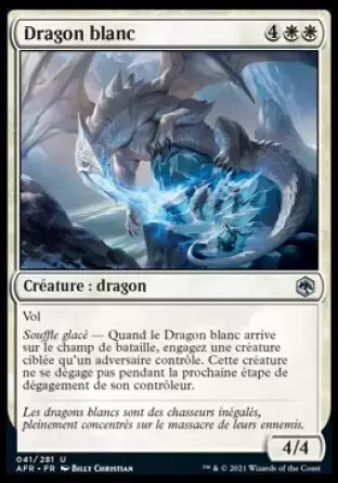 Aventures dans les royaumes oubliés (Dungeons & Dragons Forgotten Realms) - Dragon blanc
