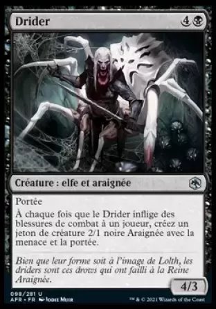 Aventures dans les royaumes oubliés (Dungeons & Dragons Forgotten Realms) - Drider