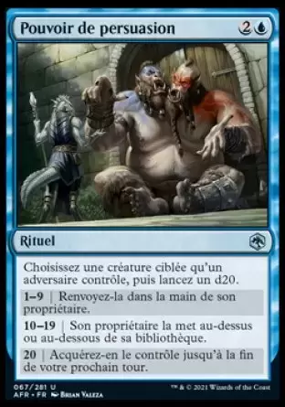 Aventures dans les royaumes oubliés (Dungeons & Dragons Forgotten Realms) - Pouvoir de persuasion