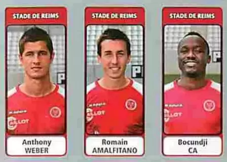 Foot 2011-12 - Anthony Weber / Romain Amalfitano / Bocundji Ca - Stade de Reims
