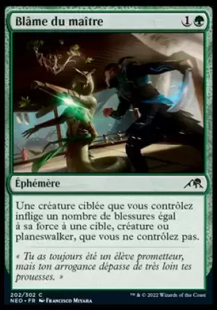 Kamigawa La Dynastie Néon - Blâme du maître
