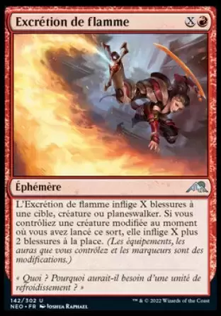 Kamigawa La Dynastie Néon - Excrétion de flamme
