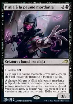 Kamigawa La Dynastie Néon - Ninja à la paume mordante