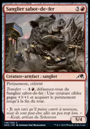 Kamigawa La Dynastie Néon - Sanglier sabot-de-fer