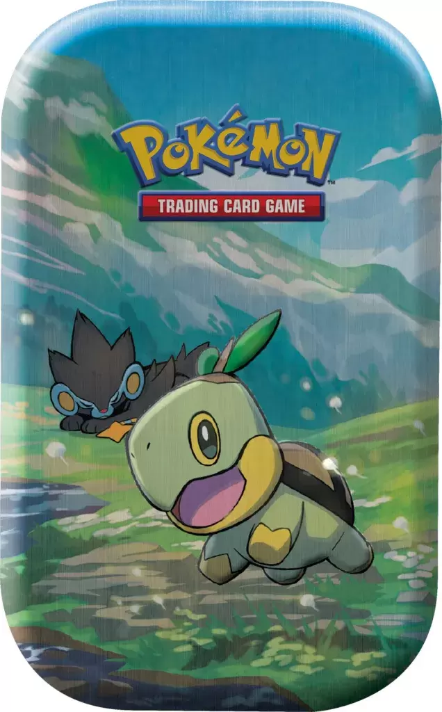 Mini Tin Box Métal Pokémon - Mini Tin Box de Sinnoh - Tortipouss et Luxray