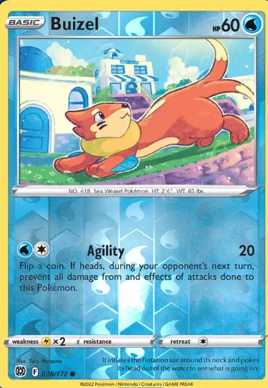 Brilliant Stars - Buizel Reverse