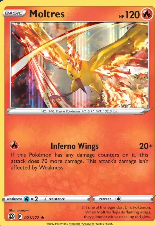 Brilliant Stars - Moltres Holo