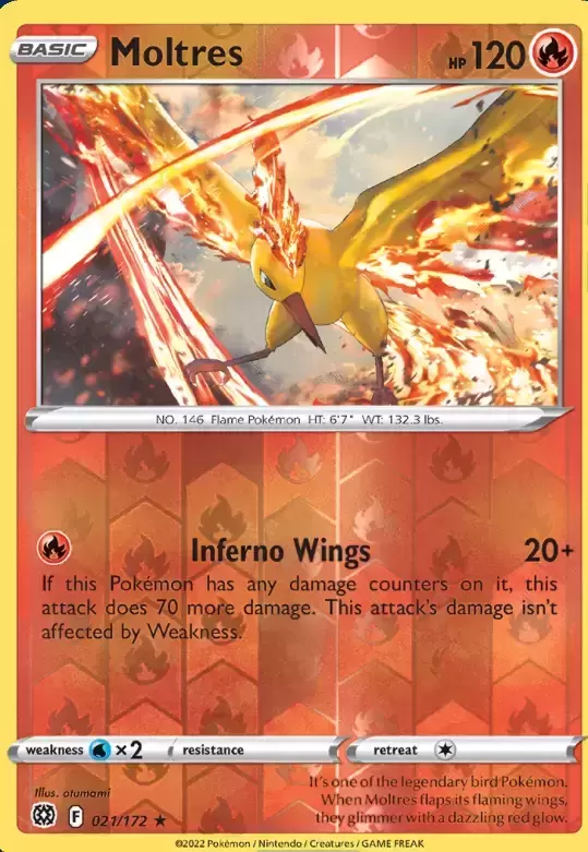 Brilliant Stars - Moltres Reverse