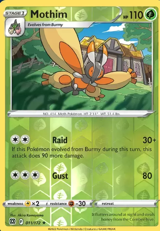 Brilliant Stars - Mothim Reverse