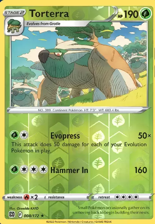 Brilliant Stars - Torterra Reverse