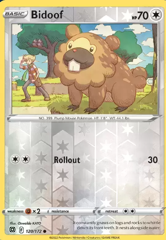 Brilliant Stars - Bidoof Reverse