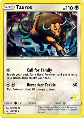 Battle Academy - Pikachu Deck - Tauros