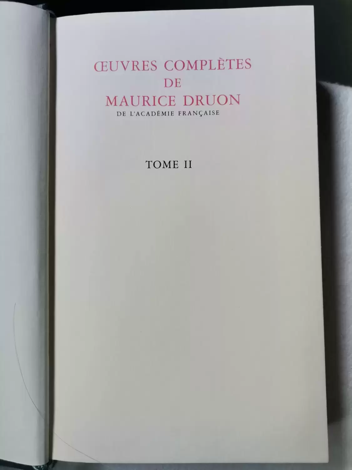 Oeuvres Completes de Maurice druon - La Reine Étranglée