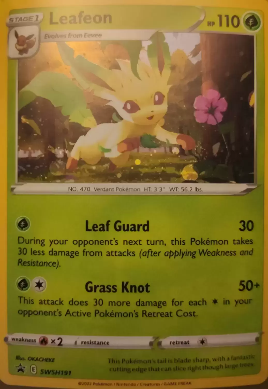 Leafeon - Sword & Shield Promos Pokémon card SWSH191