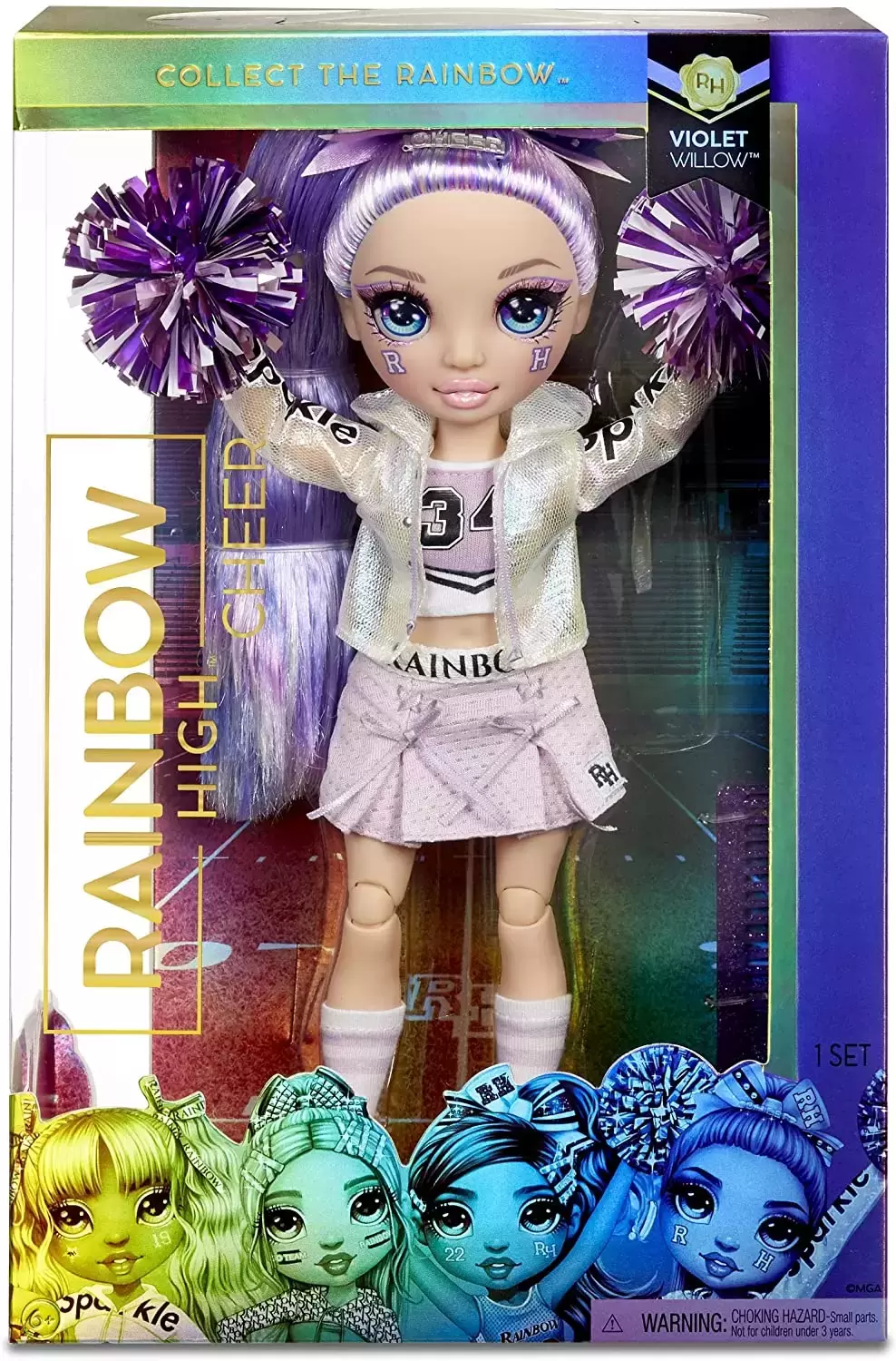 Rainbow High - Cheer Doll Violet Willow