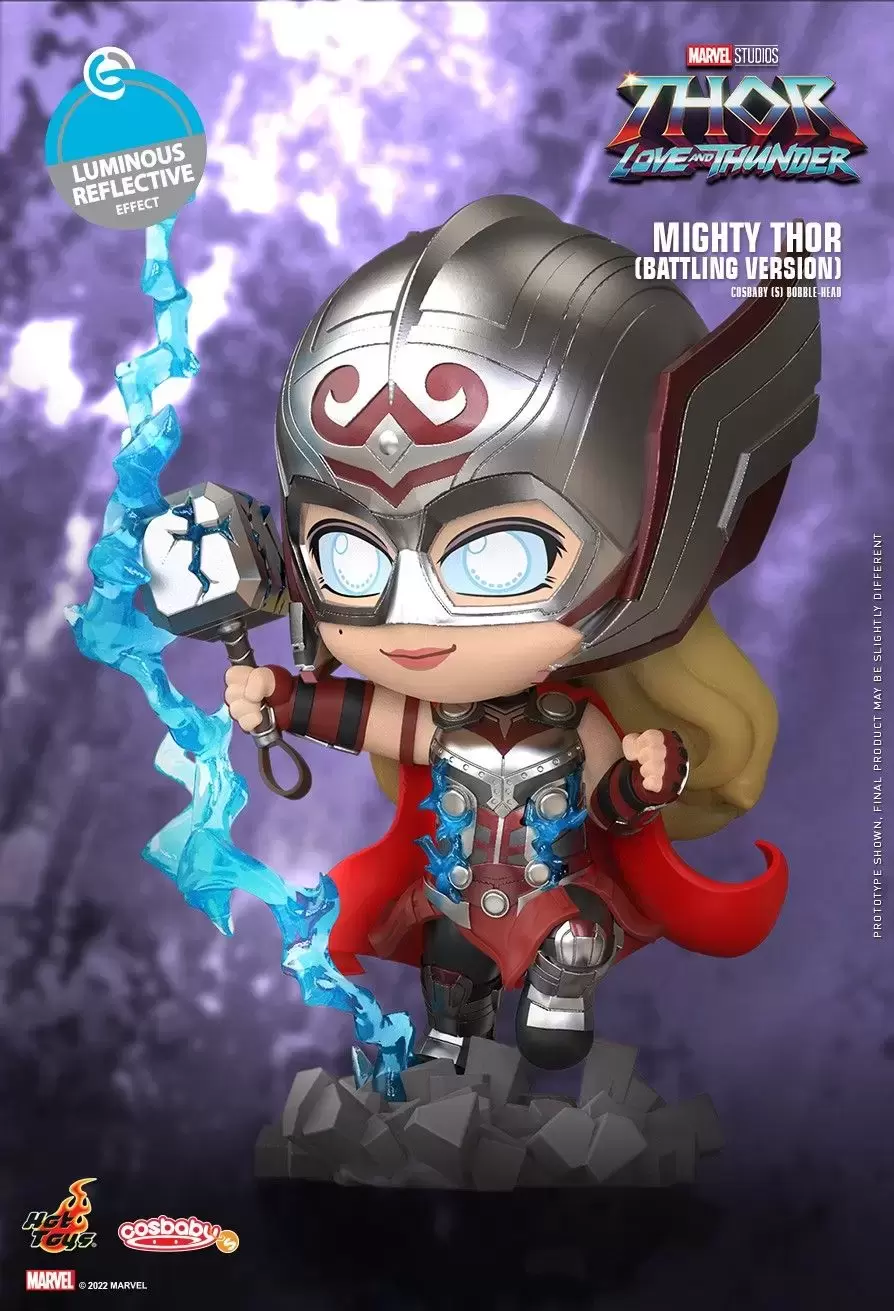 Cosbaby Figures - Thor: Love and Thunder - Mighty Thor (Battling Version)